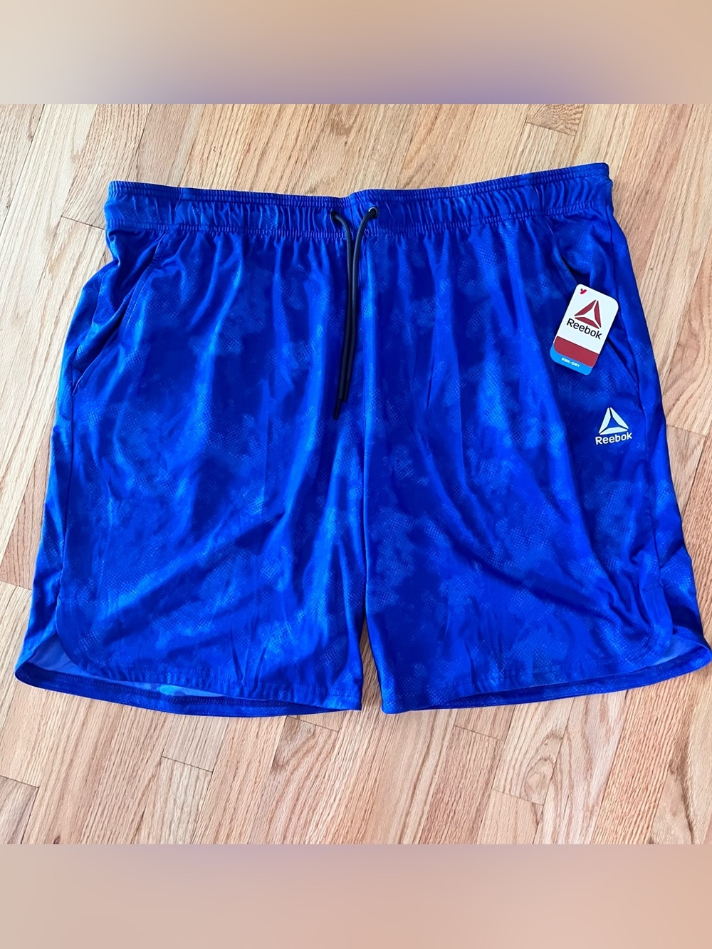Reebok Big Men's Legacy Core 9" Inseam Shorts In Cobalt Blue Size 3X New W/Tags